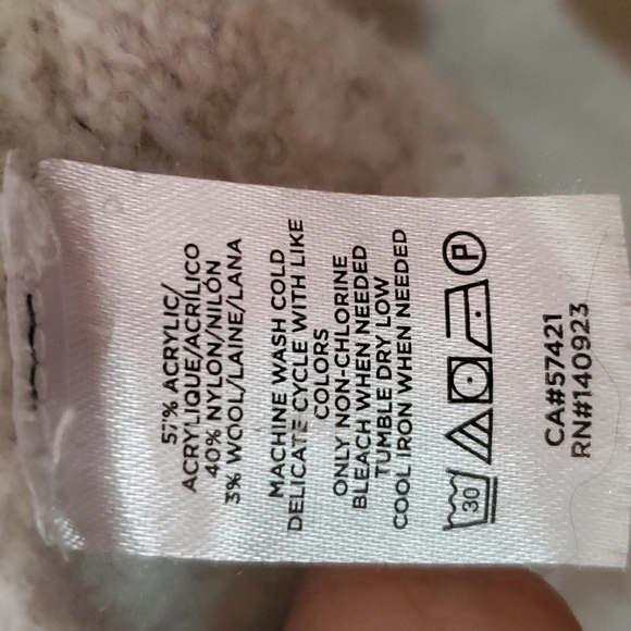 LOFT Bobble Poncho Sweater in Pale Oat Heather Size XL/XXL - Picture 8 of 9